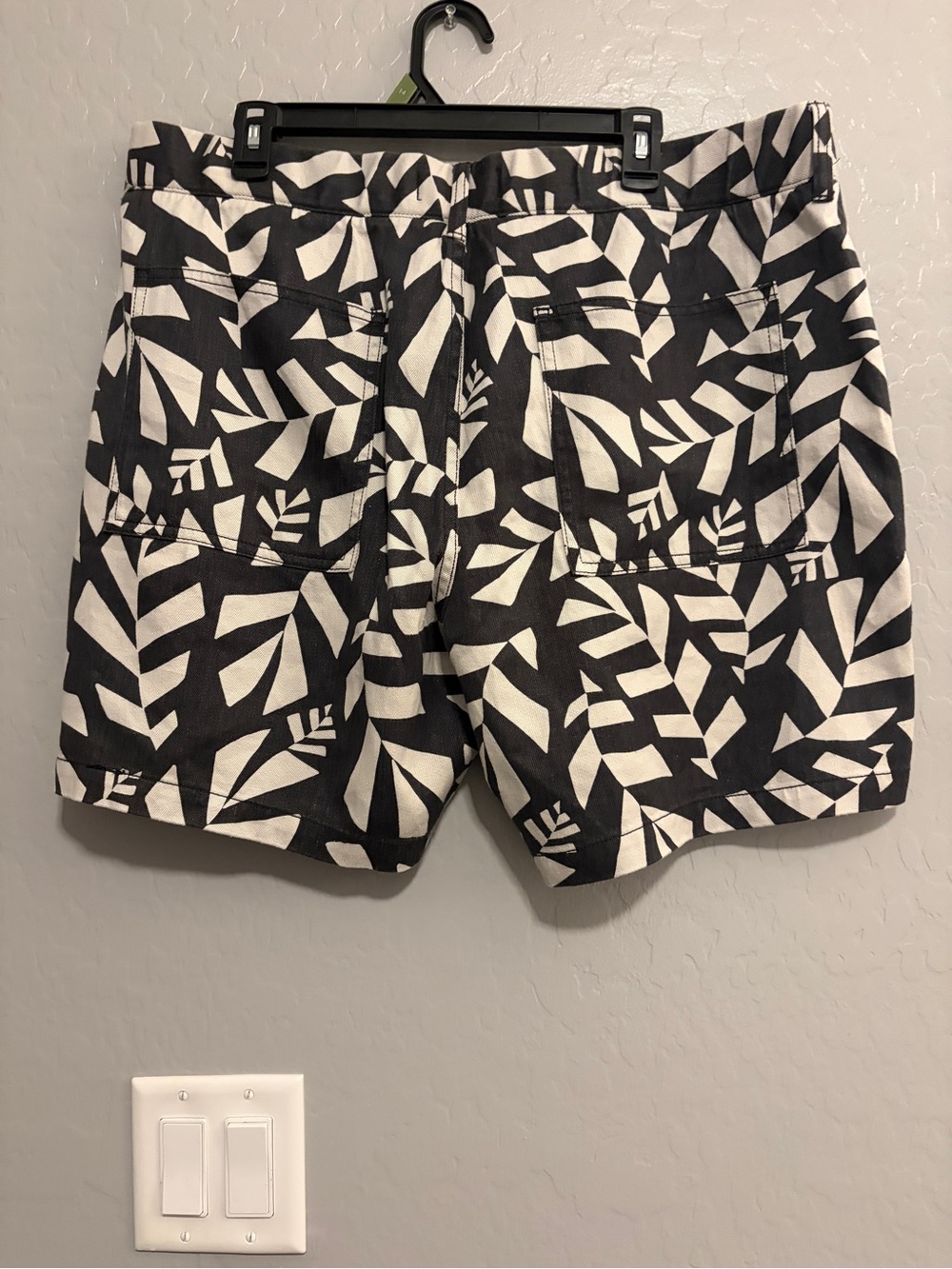 Madewell Men’s XL Hemp Cotton Printed Shorts Thunder Cloud NF016 NWT - Picture 4 of 13